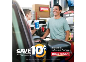 Pilot Company helps guests save at the pump with new 10-cent gas discount